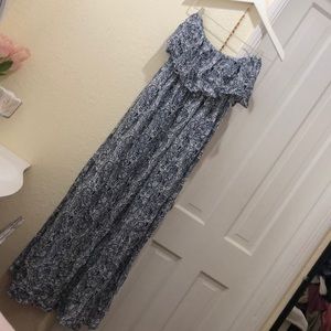 Bandana pattern like tube dress long